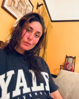 Celeb Beauty Alert: We're Obsessed With Kareena & Karisma's No Makeup Selfies: Karisma Kapoor's au naturale beachy vibe. Photo Credit: www.instagram.com