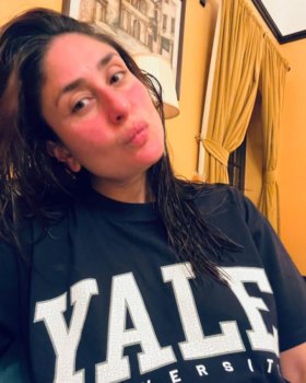 Celeb Beauty Alert: We're Obsessed With Kareena & Karisma's No Makeup Selfies: Karisma Kapoor's au naturale beachy vibe. Photo Credit: www.instagram.com