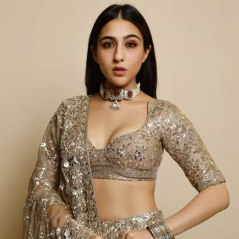Celeb Style Alert: Sarah Ali Khan Glows In Gold