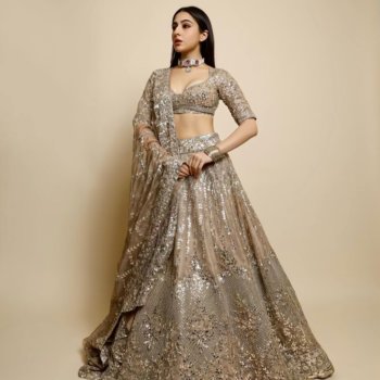 Celeb Style Alert: Sarah Ali Khan Glows In Gold