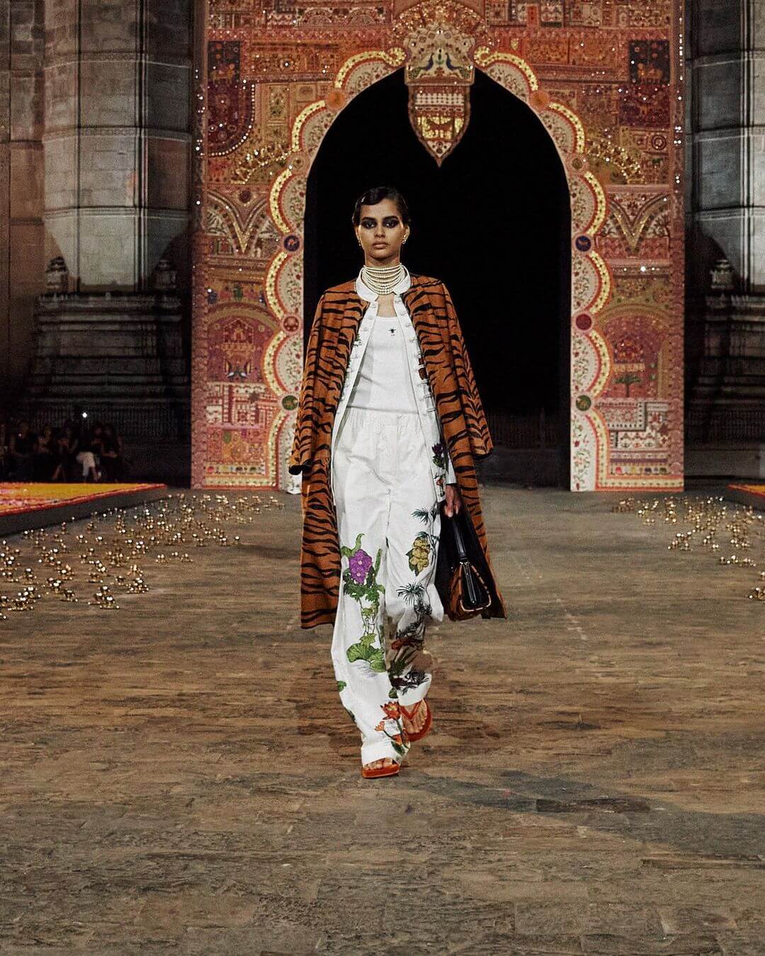 Highlights From Dior Fall/Winter 2023 Show In Mumbai: Madras checks. Photo Credit: www.instagram.com