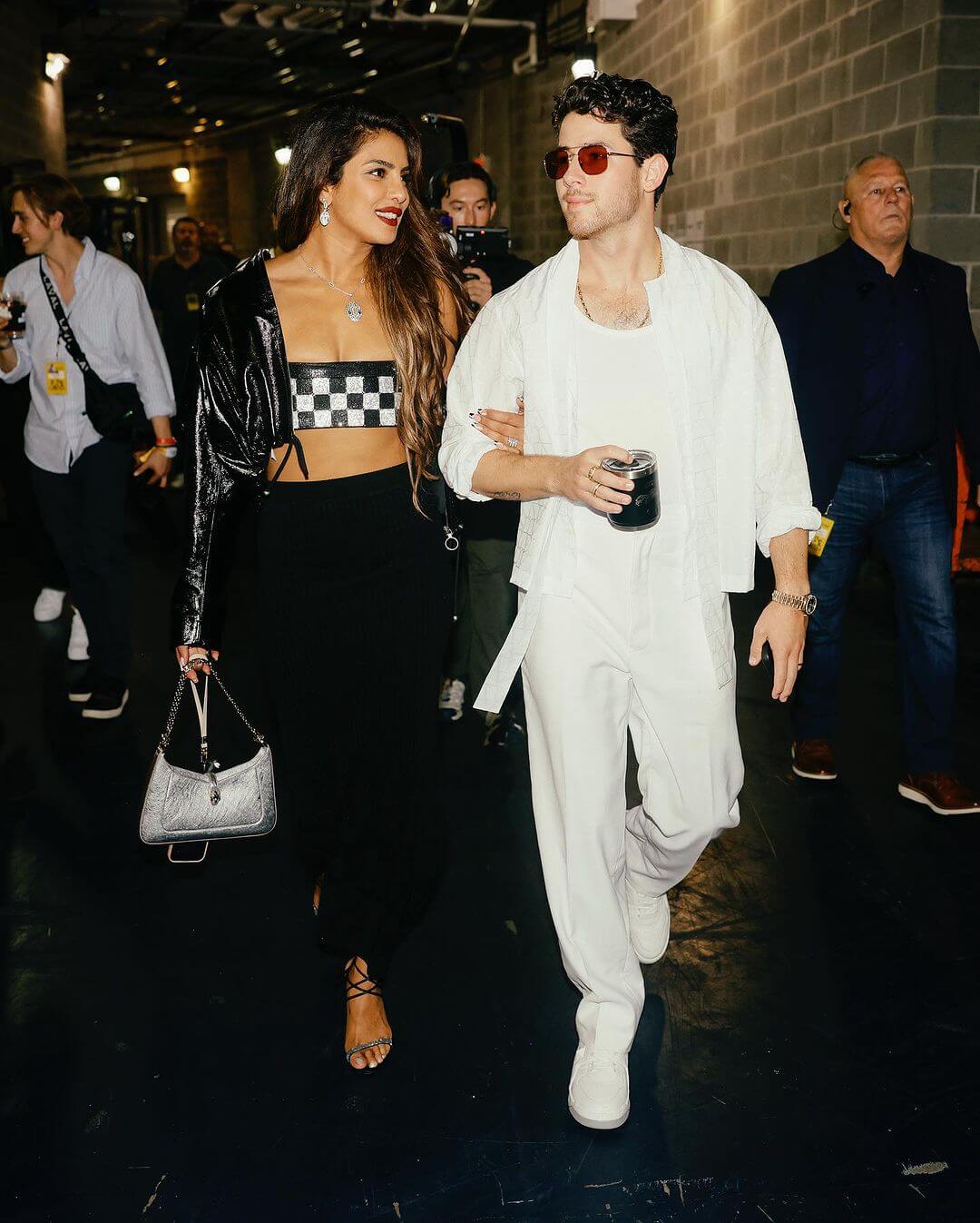 Priyanka And Nick Jonas Get Ready For The Jonas Brothers' Tour At Yankee Stadium!