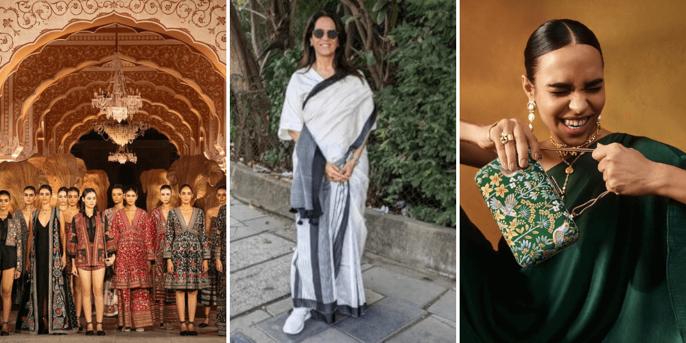 Highlighting 5 Female South Asian Fashion Designers Who Are Using Their Fashion To Empower Others: Dongre has been coming in hot with the fits since 1995 and now she's using her voice to create an even bigger impact outside of fashion. Photo Credit: www.instagram.com