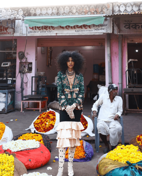 Pooja Mor. Image Credit: https://models.com/work/vogue-portugal-a-whole-new-world