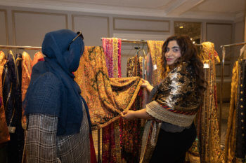 Day 1 Highlights: 'Lifestyle Toronto' Lit Up The Runway With The Hottest Pakistani Fashion Designers In Exclusive 2-Day Event: Setting up one of the jewelry sections of the marketplace. Photo Credit: Riwayat/Marina Black for Bachan.media