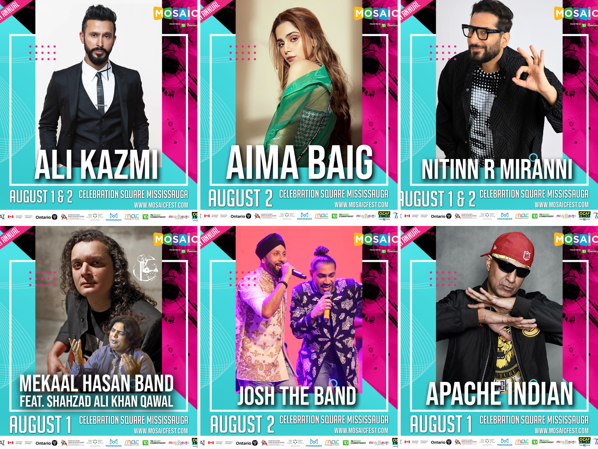 Mosaic Festival Turns 20 With Aima Baig, Apache Indian & JoSH the Band Leading The Celebration. Image Credit: https://www.mosaicfest.com/