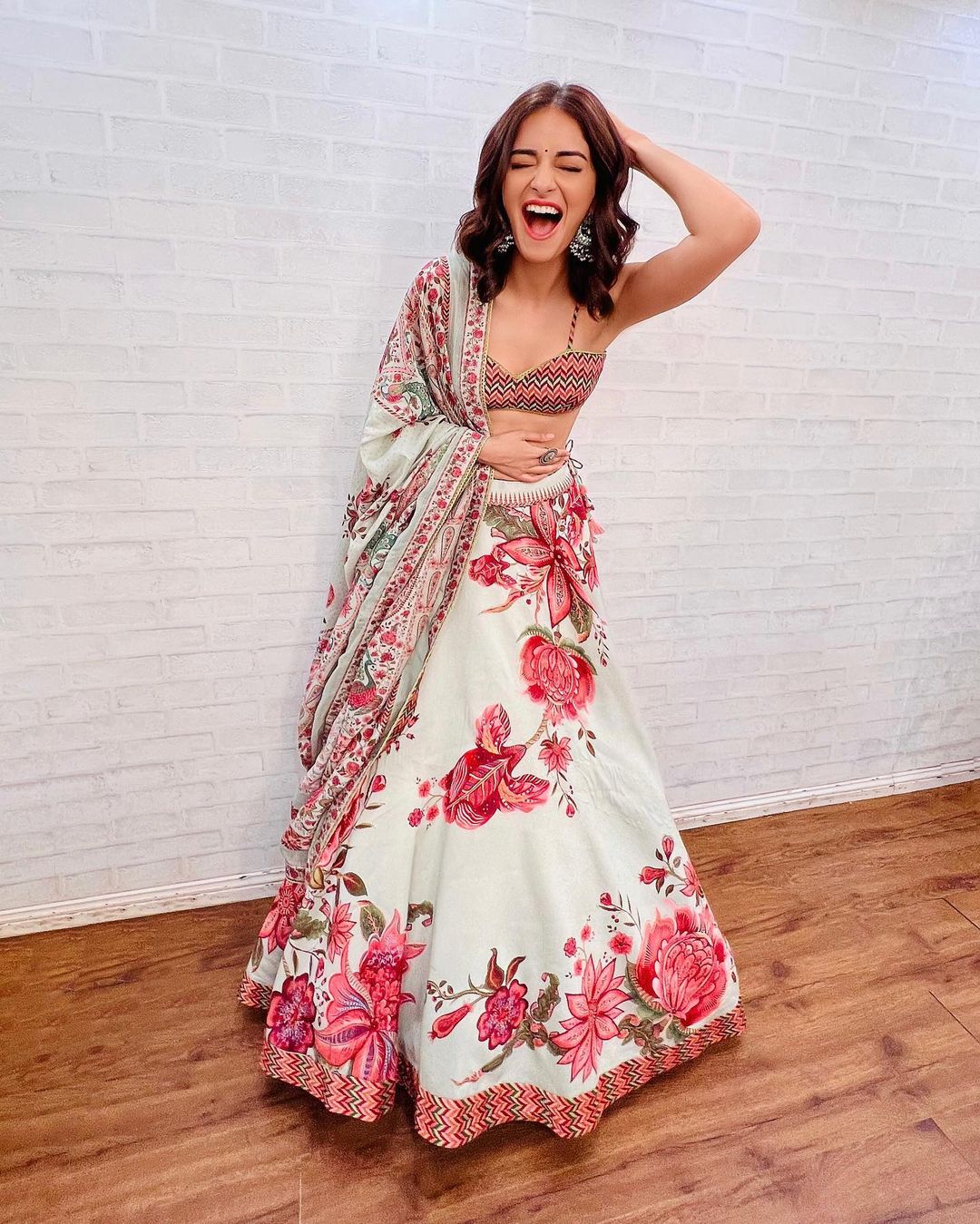 Celeb Style Alert: You Must Zoom In To See The Details Of Ananya Panday's Fab Floral Lehenga