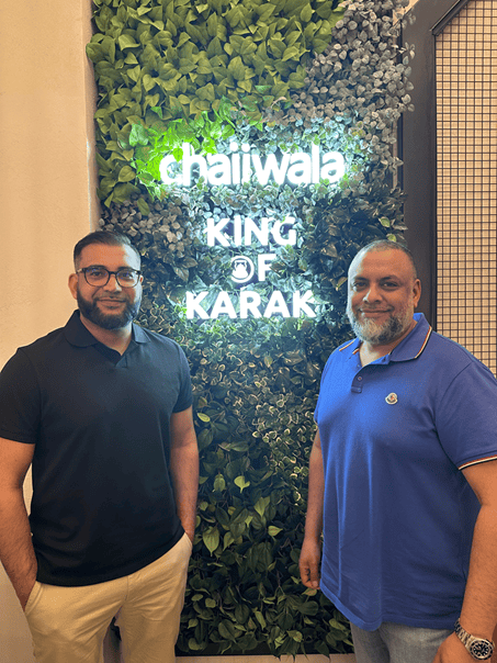 L-R: Ajmal Gundhra and Shiraj Kothiwala, co-master franchisors of Chaiiwala Of London Canada and the entrepreneurs behind the brand's rapid Canadian expansion.