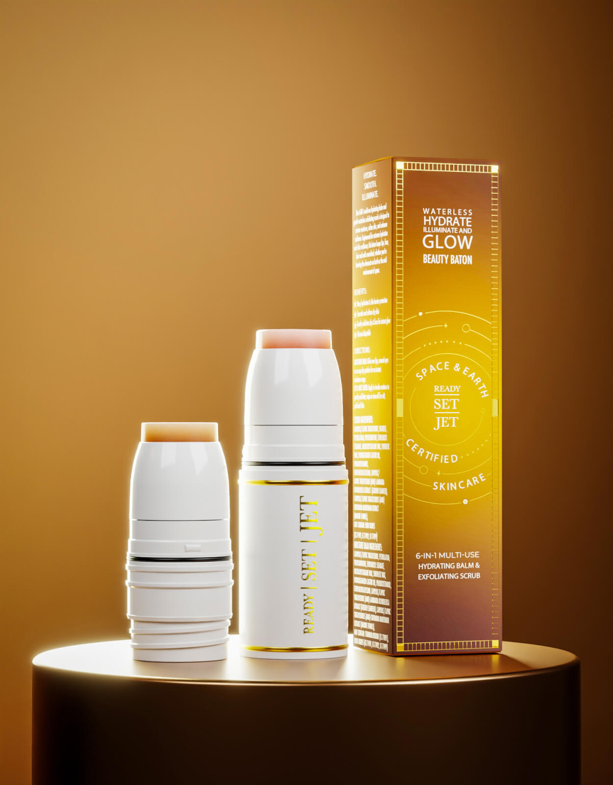 Ready Jet Set Hydrate And Glow Beauty Baton - Space & Earth Certified