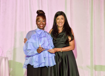 Highlights From The Women Empowerment Awards 2022: Winner of Business Woman Of The Year Award Fenella Bruce. Photo Credit: George Pimentel