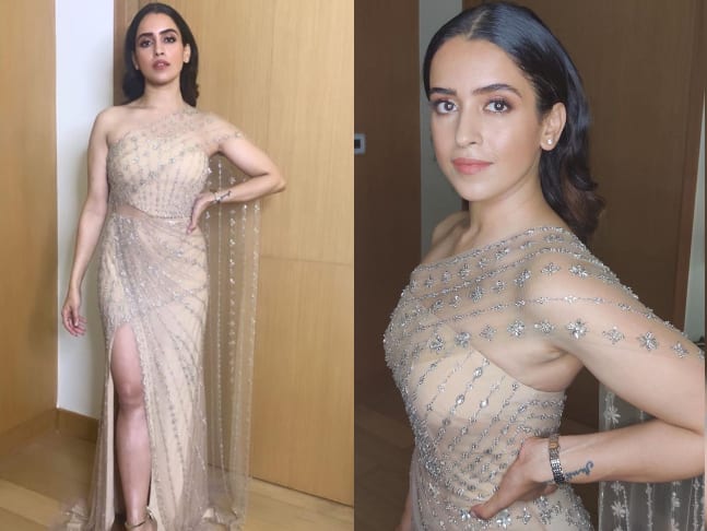 Check Out The Stars Who Lit Up The 65th Annual Filmfare Awards: Actress Ananya Panday in a Dylan Parienty ensemble. Photo Credit: www.peepingmoon.com
