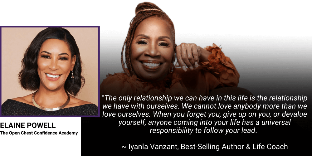 "The only relationship we can have in this life is the relationship we have with ourselves.  We cannot love anybody more than we love ourselves.  When you forget you, give up on you, or devalue yourself, anyone coming into your life has a universal responsibility to follow your lead." - Iyanla Vanzant