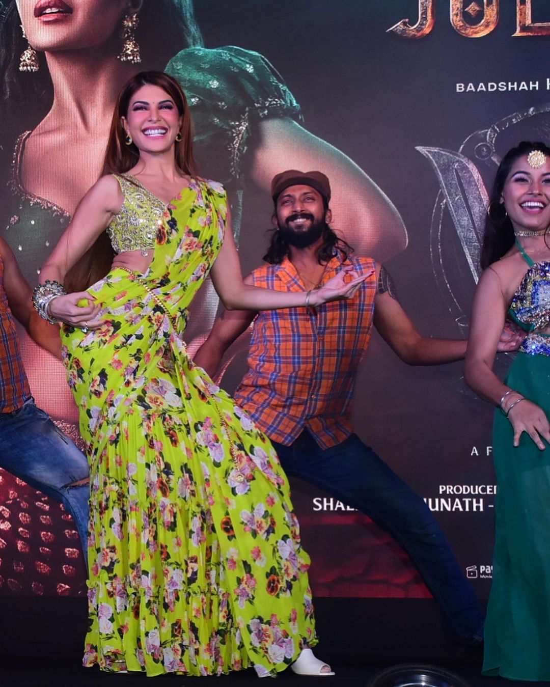 Celebrity Style Alert: Jacqueline Fernandez Is A Blooming Beauty In Floral Sari