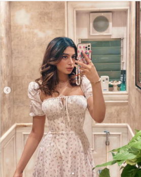 Celeb Style Alert: Khushi Kapoor Exudes Vintage Vibes In This Super Cute Floral Milkmaid Dress