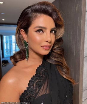 Celebrity Style Alert: Priyanka Chopra Jonas Is A Classic Screen Goddess In Lace Sari