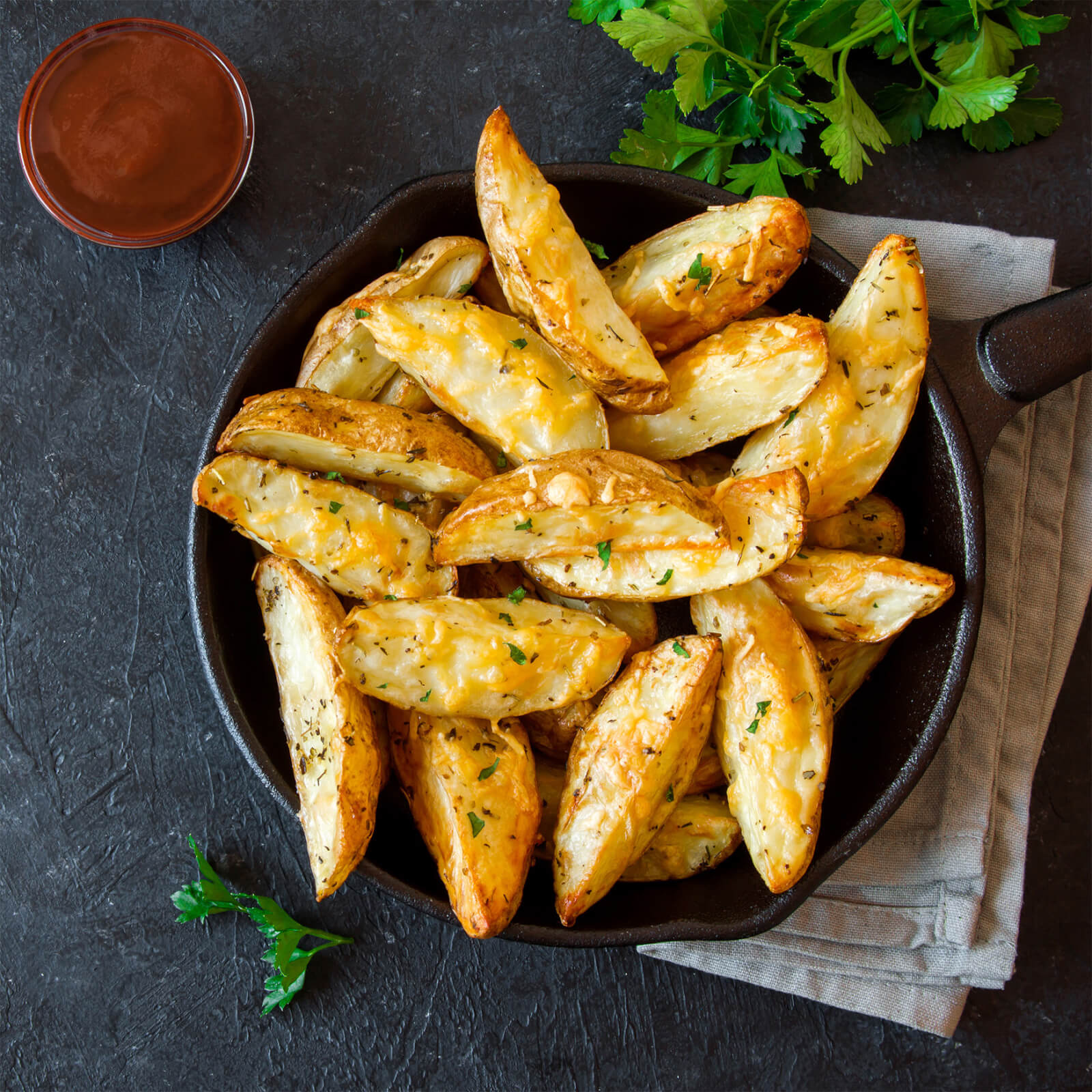 Snack It Up This Holiday Season with Indian Inspired Potato Wedges by KFI Sauces