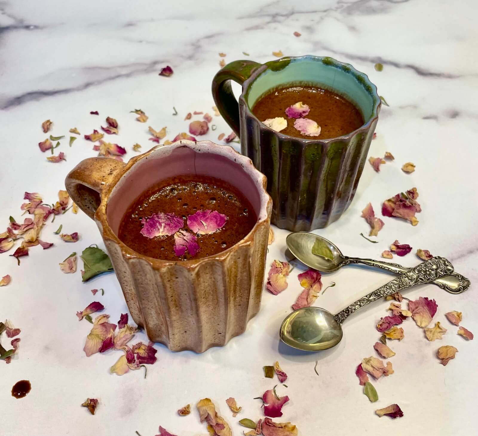 A Taste Of Winter: South Asian Drinks That Hug From The Inside. Rose Hot Chocolate.