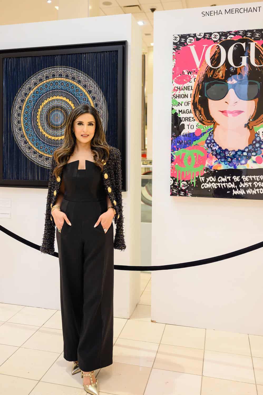 Sneha Merchant at her Neiman Marcus Houston Art Show 2025. Credit: Sneha Merchant