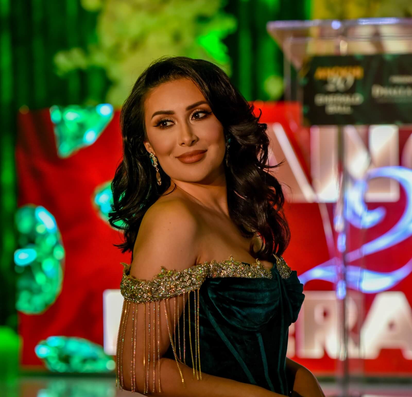 #ANOKHI20: Our Fave Beauty Looks From ANOKHI's 20th Anniversary ANOKHI Emerald Event Series: Natasha Chanel from The ANOKHI EMERALD BALL. Photo Credits listed below.