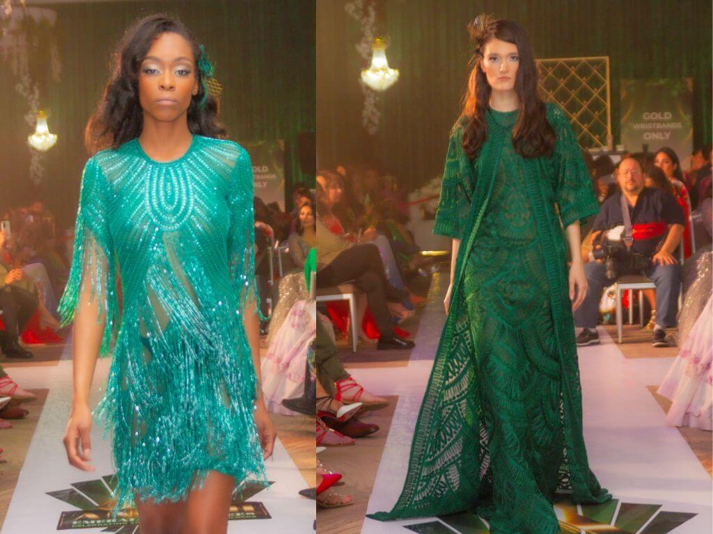 #ANOKHI20: Stunning Designs Lit Up The Ramp At The ANOKHI Emerald Runway Show. Photo Credit: Nisarg Media Productions