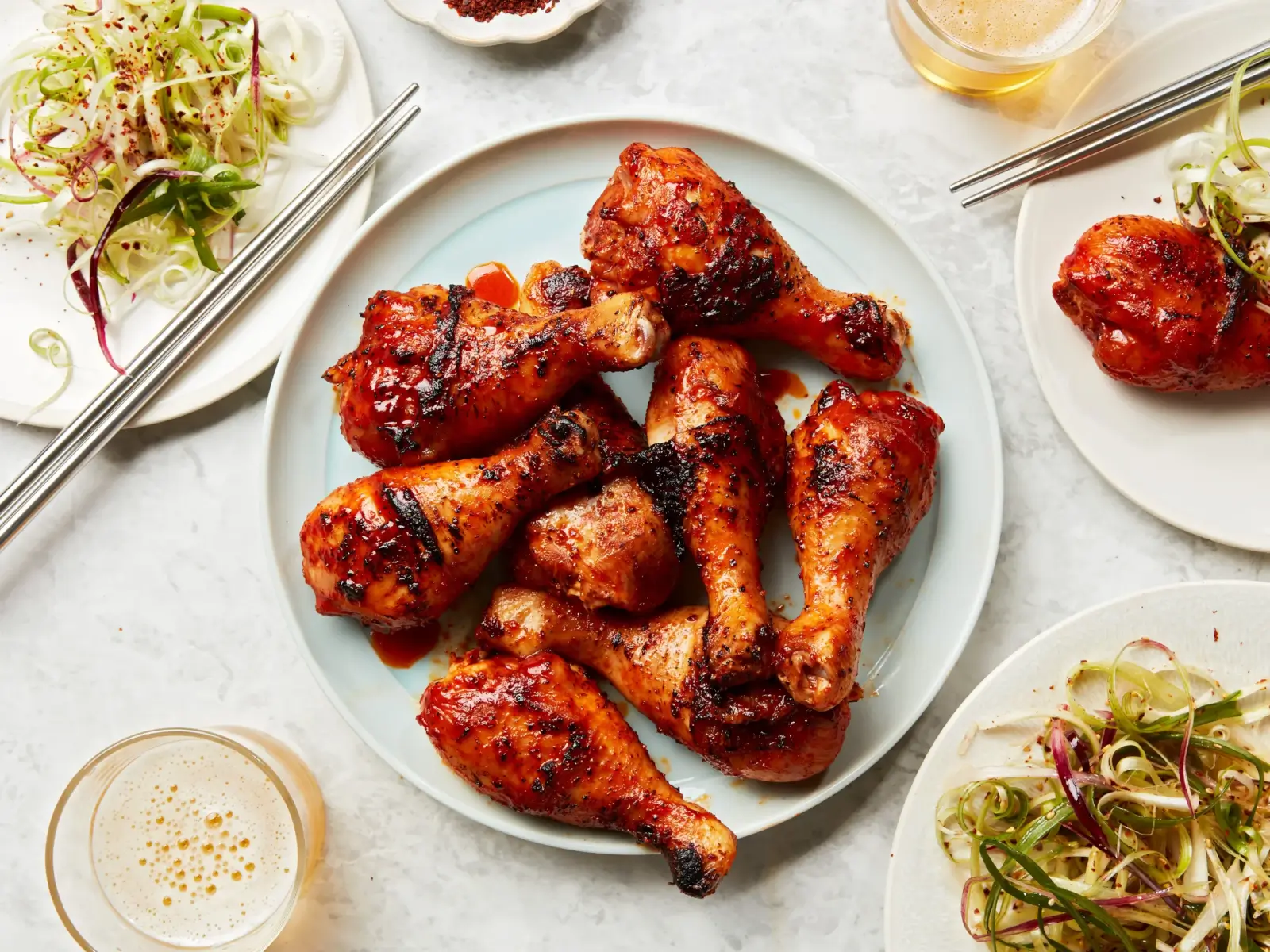 The Ultimate South Asian Picnic BBQ Menu - BBQ Chicken Drumsticks.