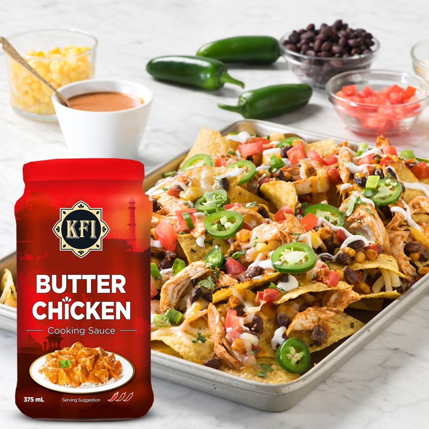 KFI Butter Chicken Nachos Recipe By KFI Sauces Is Perfect For Your Holiday Spread