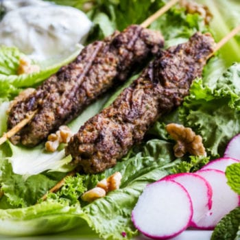 Curried Lamb Kebabs. Photo Credit: The Sophisticated Caveman