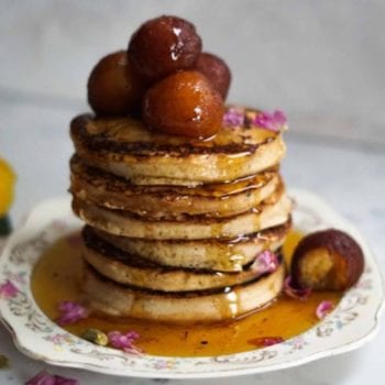 Gulab Jamun Pancakes. Photo Credit: Some Indian Girl