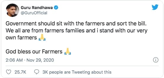 Delhi Chalo: The Farmers Protests of India: Many celebs have voiced their concern and support for the farmers of India. Photo Credit: www.instagram.com/lillysingh