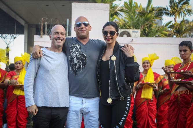 Vin Diesel and Deepika Padukone at Mumbai Premiere of xXx:Return Of Xander Cage