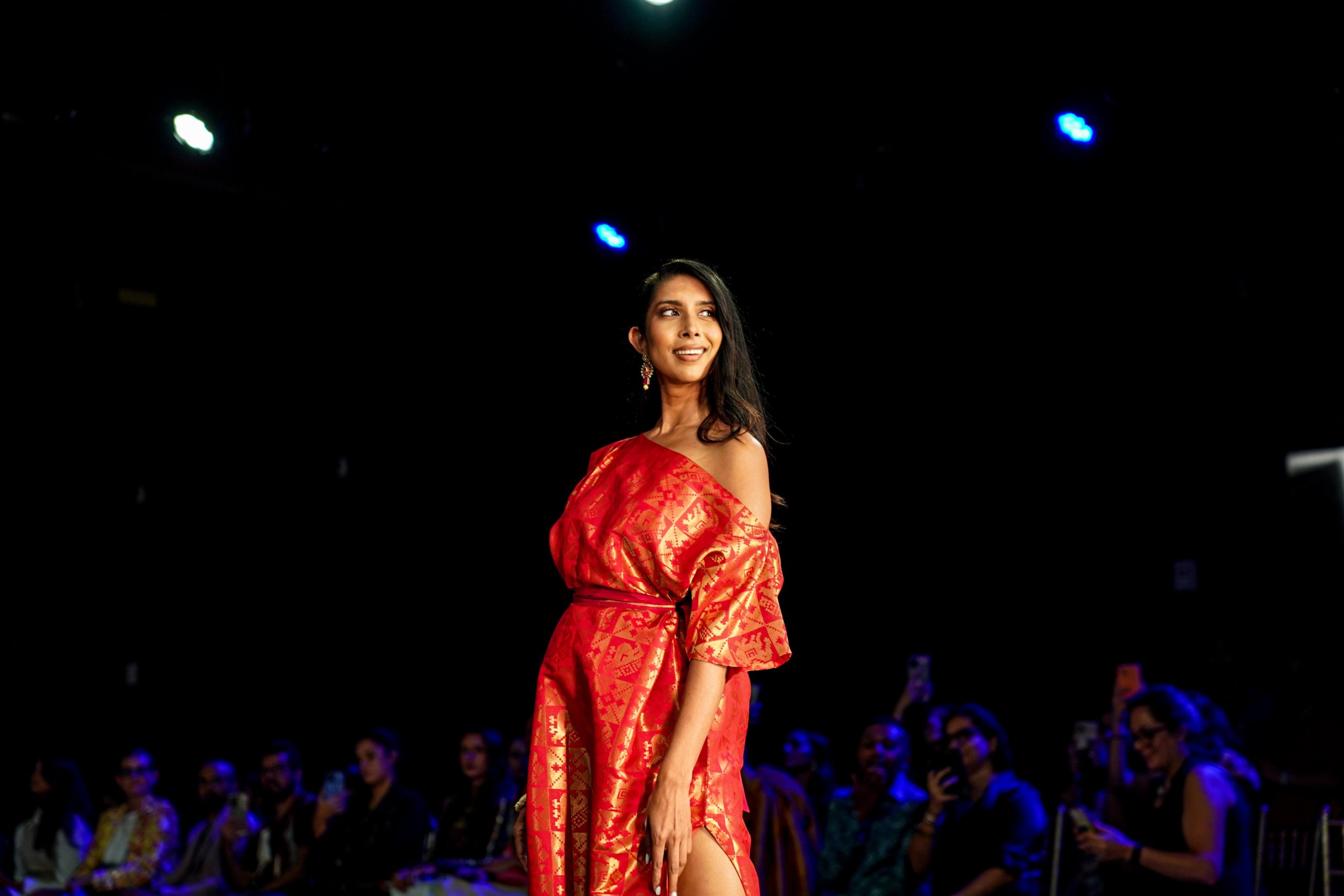 Nadia Jagessar walked for Tai by Studio 9696 as part of the SANYFW. 