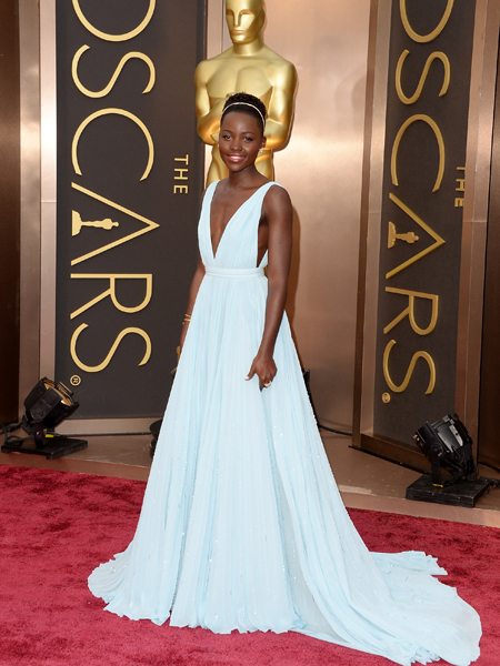 lupita nyongo at Oscars 2014