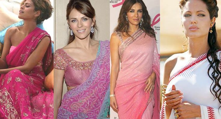 10 Hollywood Celebs Who Look Amazing In Sarees - ANOKHI LIFE