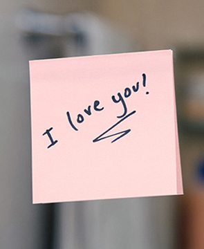 Lovenote, love letter, post-it