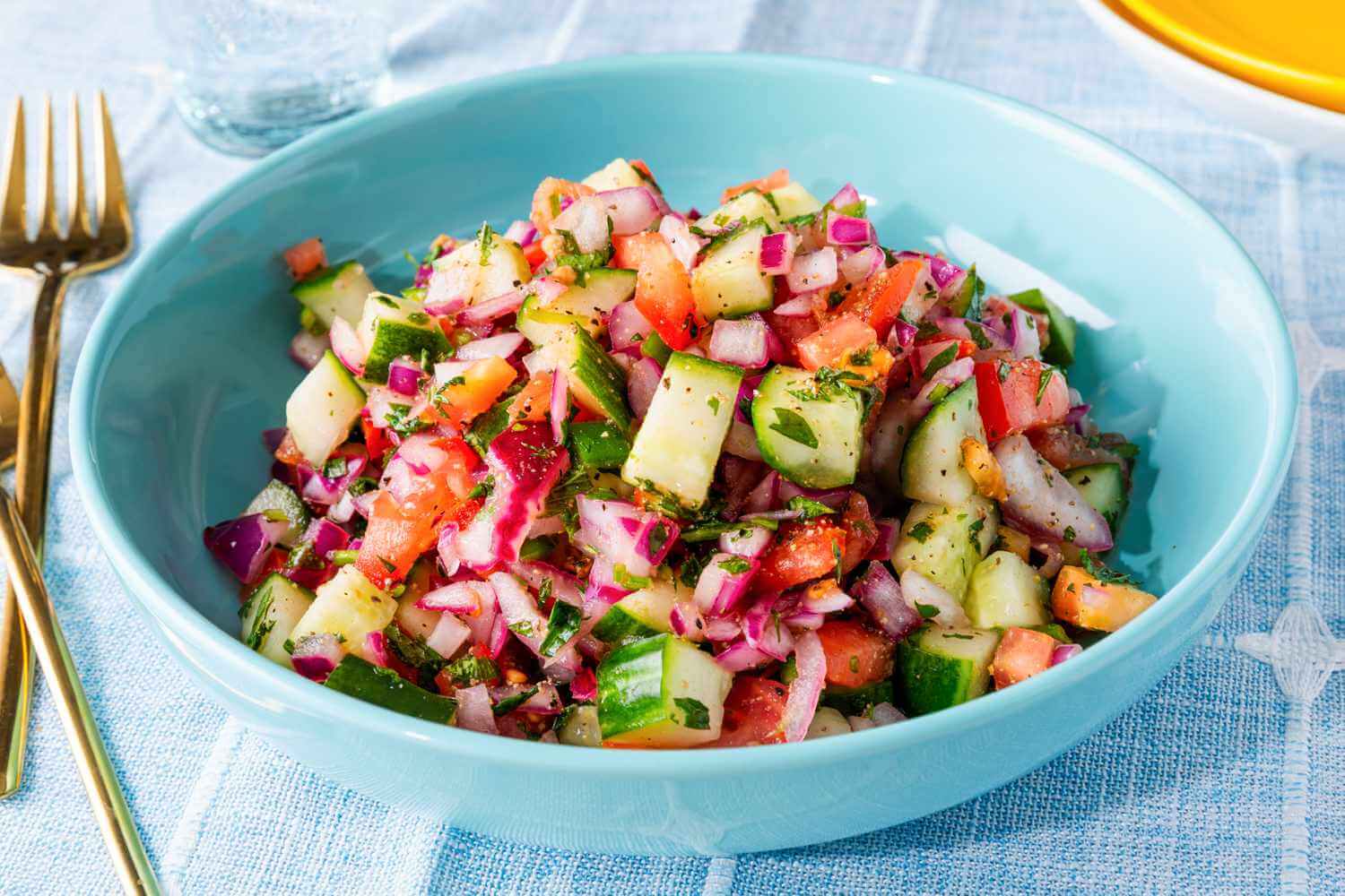 The Ultimate South Asian Picnic BBQ Menu - Kachumber Salad.