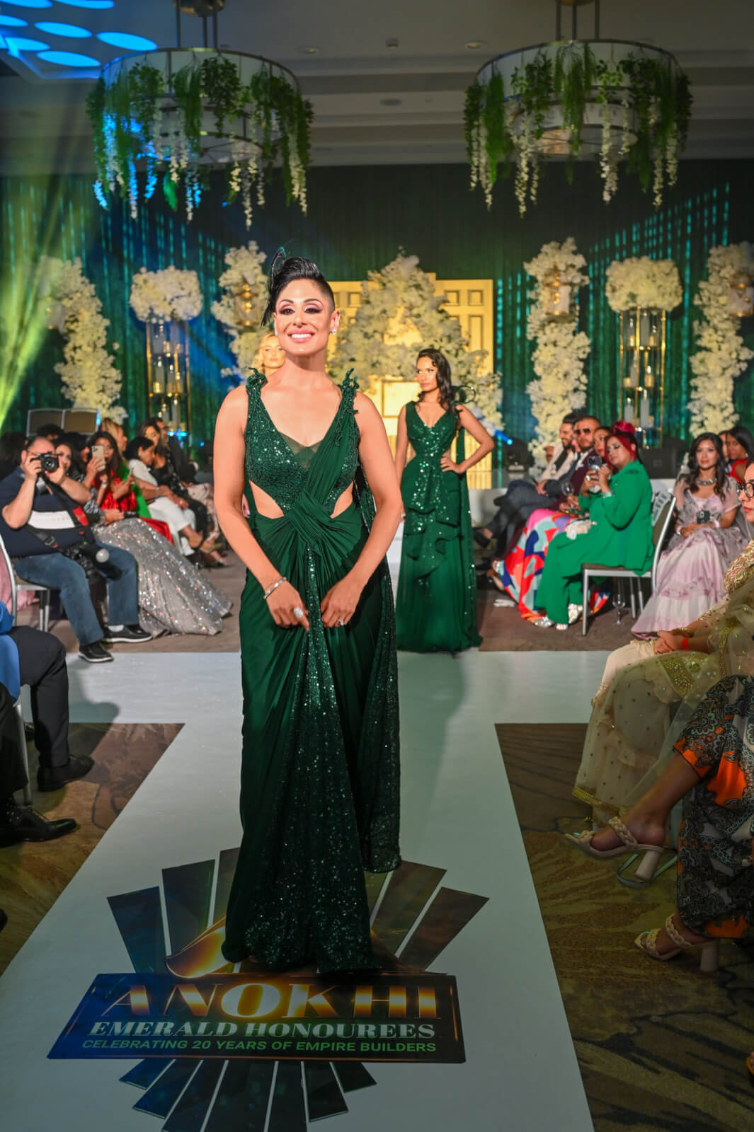 #ANOKHI20: Stunning Designs Lit Up The Ramp At The ANOKHI Emerald Runway Show. Photo Credit: Nisarg Media Productions