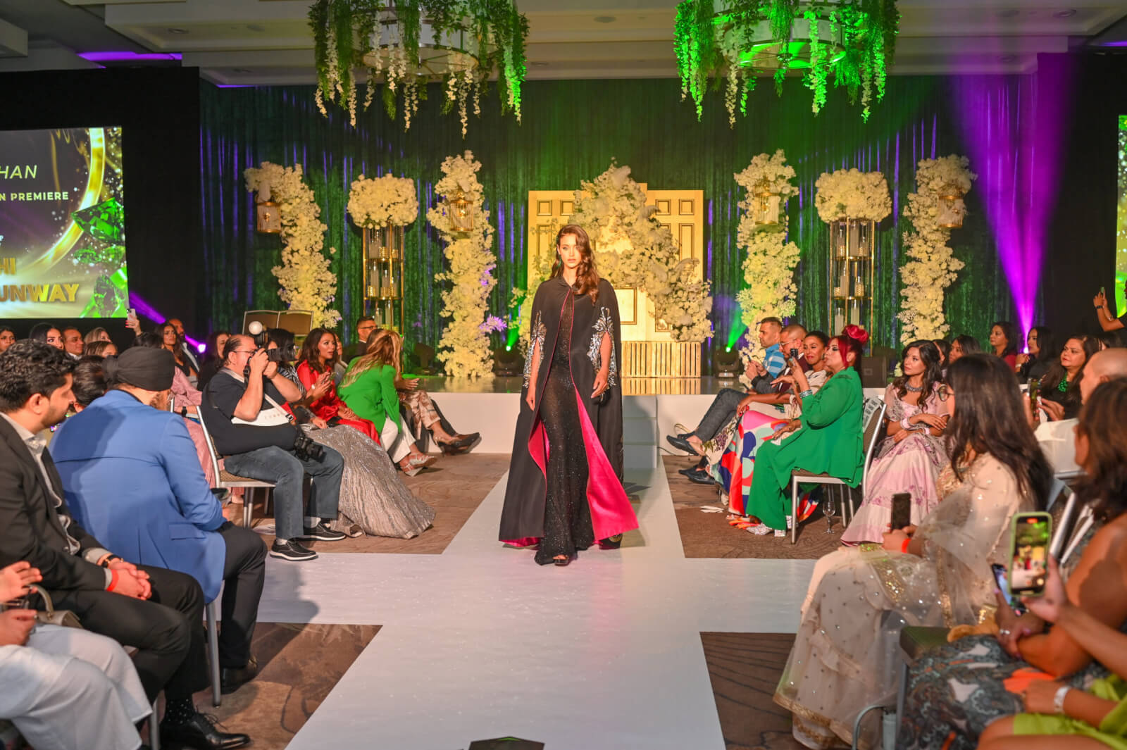#ANOKHI20: Stunning Designs Lit Up The Ramp At The ANOKHI Emerald Runway Show: Showstopper Sonya Jas in the finale. Photo Credit: Nisarg Media Productions