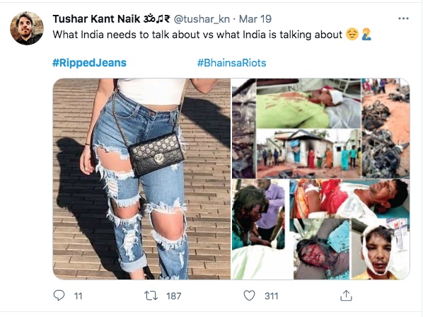 The Latest On Uttarakhand Chief Minister's #RippedJeans Obsession: The ripped jeans backlash. Photo Credit: www.twitter.com