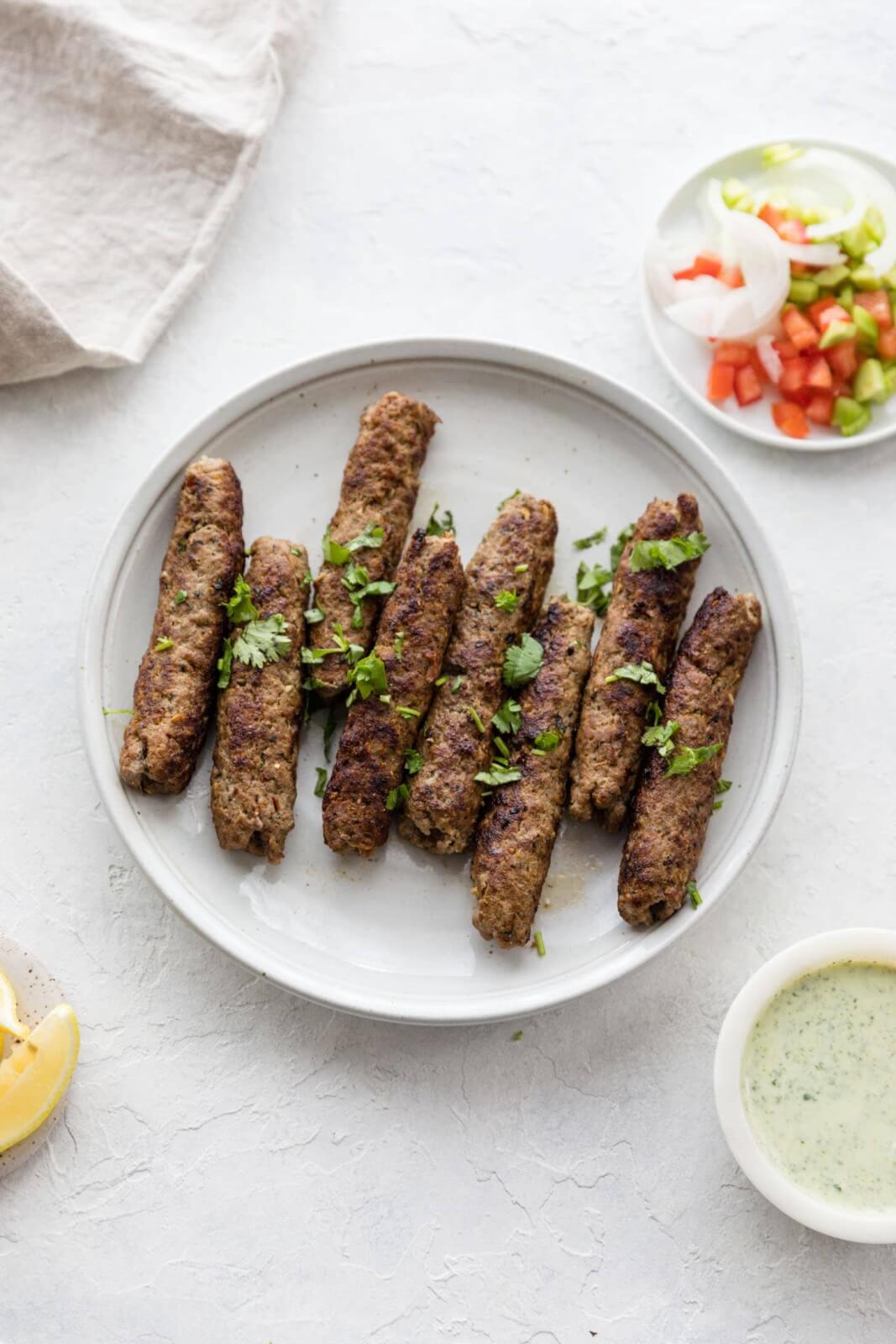 The Ultimate South Asian Picnic BBQ Menu - Seekh Kababs.