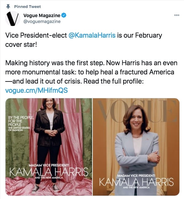 What Is Up With That Kamala Harris' Vogue Cover: 